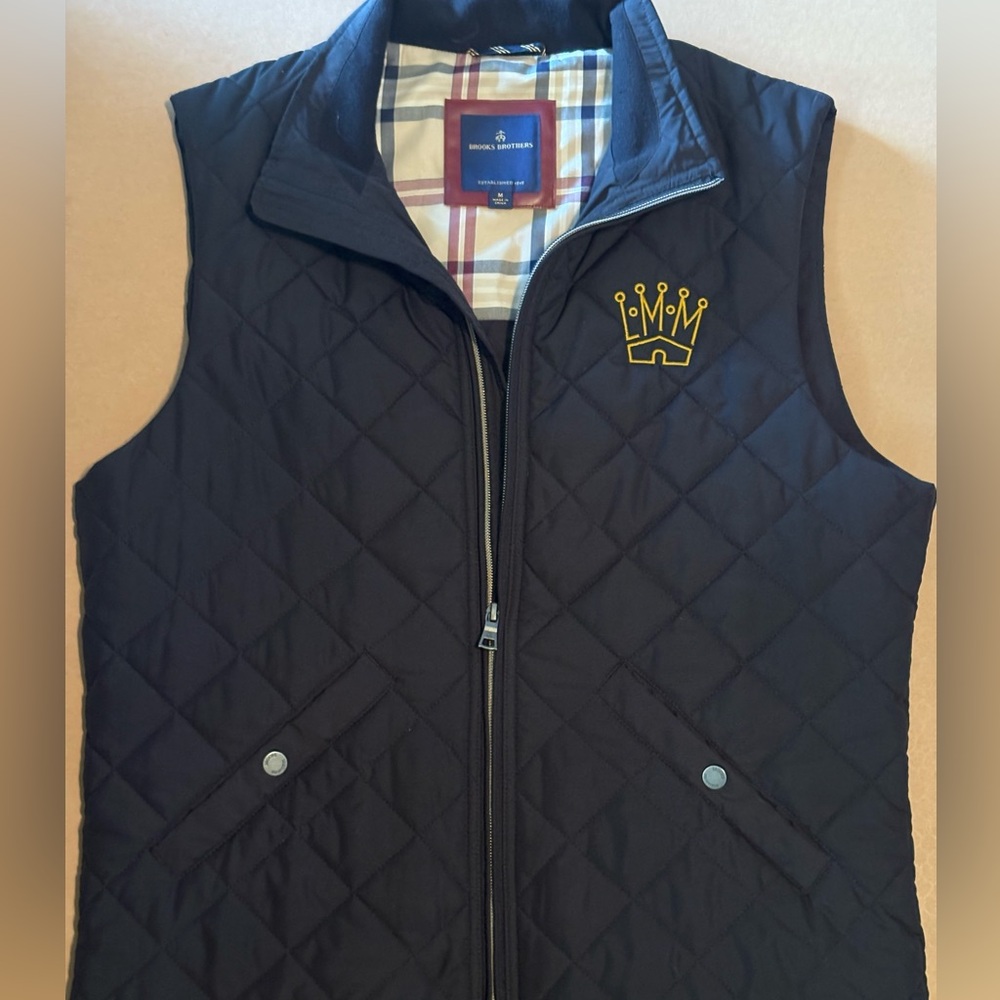 Brooks Brothers Black Vest Size M woman’s